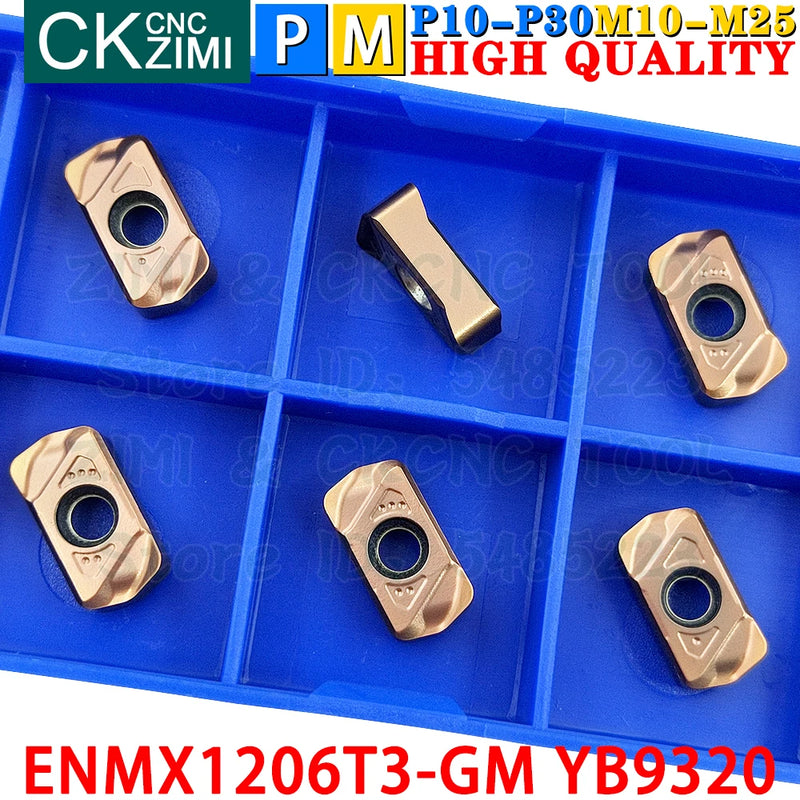 ENMX1206T3-GM YB9320 ENMX 1206T3 GM YB9320 Carbide Inserts Fast Feed Milling Inserts LNMU CNC Metal Lathe Indexable Milling Tool