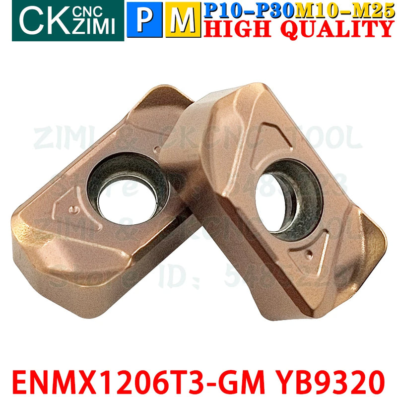 ENMX1206T3-GM YB9320 ENMX 1206T3 GM YB9320 Carbide Inserts Fast Feed Milling Inserts LNMU CNC Metal Lathe Indexable Milling Tool